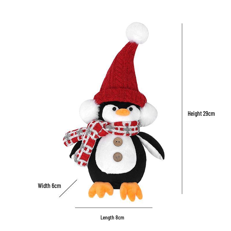 High-end Knitted Christmas Gnome Plush Ornament with Pointed Hat