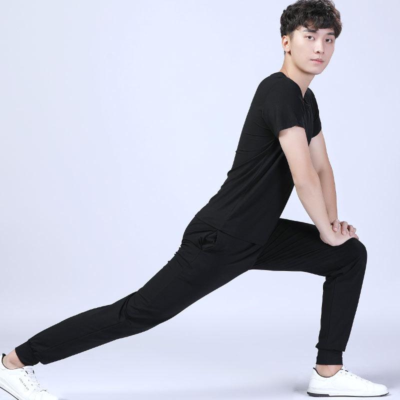 Men's Modal Fitness & Dance Suit - Breathable Sportswear for Yoga, Aerobics, and Training