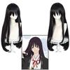 Hell Music Satou Asami Men Door Kirima Black Straight Cosplay Anime Wig