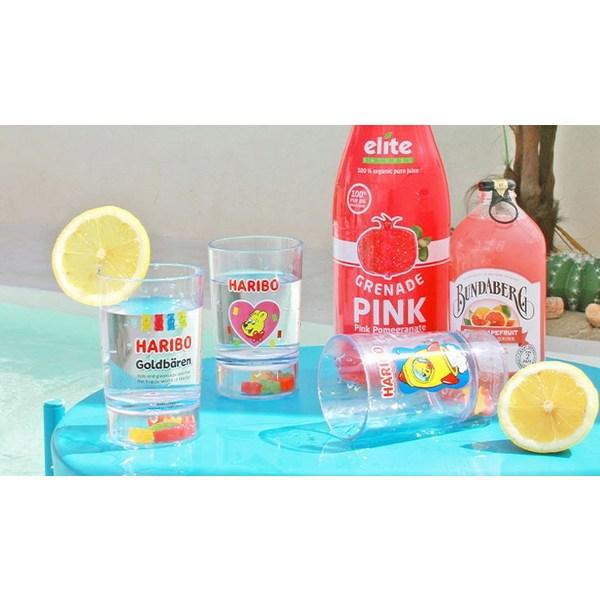 Haribo Gold Bear transparent cup 200ml, lettering, 1 piece
