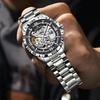 Hollow Skeleton Men's Mechanical Wristwatches Fashion Luminous Watch Men Business Waterproof Automatic Watch For Men