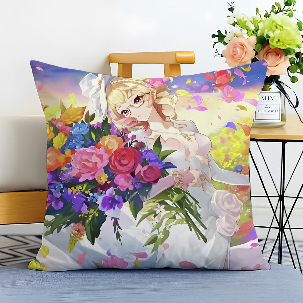 Hot Games Genshin Impact Cushion Cover Washable Linen comfort Soft for Sofa Bed Cozy Home Room Decor
