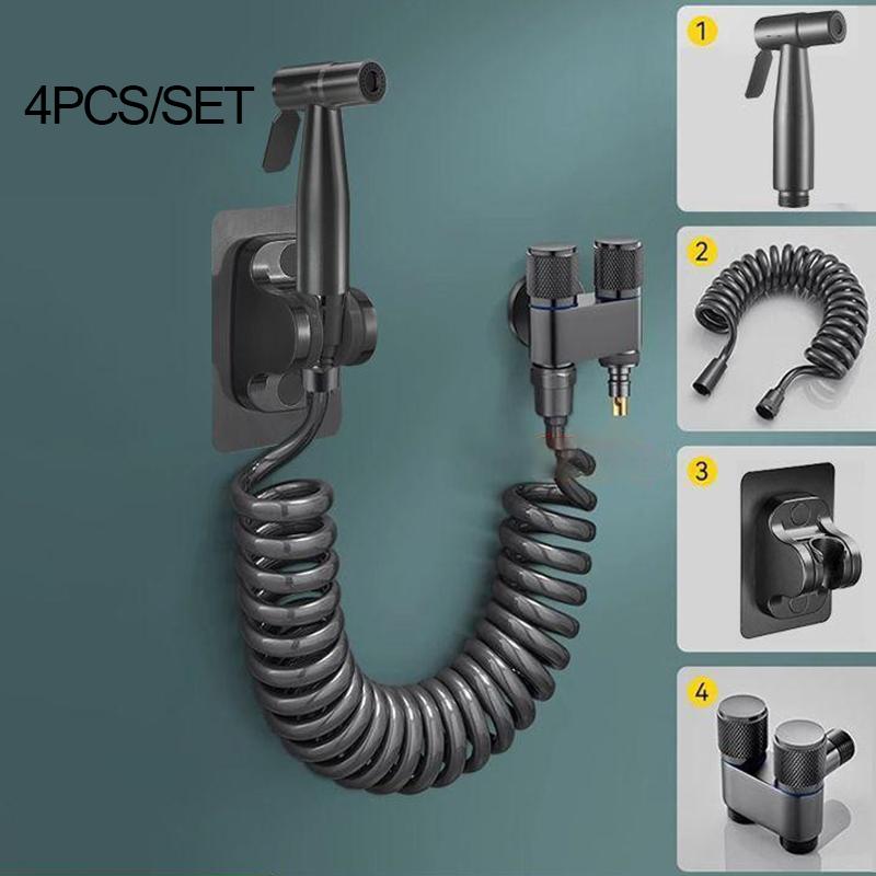 Toilet Spray Gun Telescopic Hose Women's Washing Machine Water Inlet Pipe Telephone Line Spring Tube Shower Showerhead Faucet Elastic Water Pipe