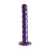 Ouch! - Silicone G-Spot Dildo with Beads - 16.5 cm