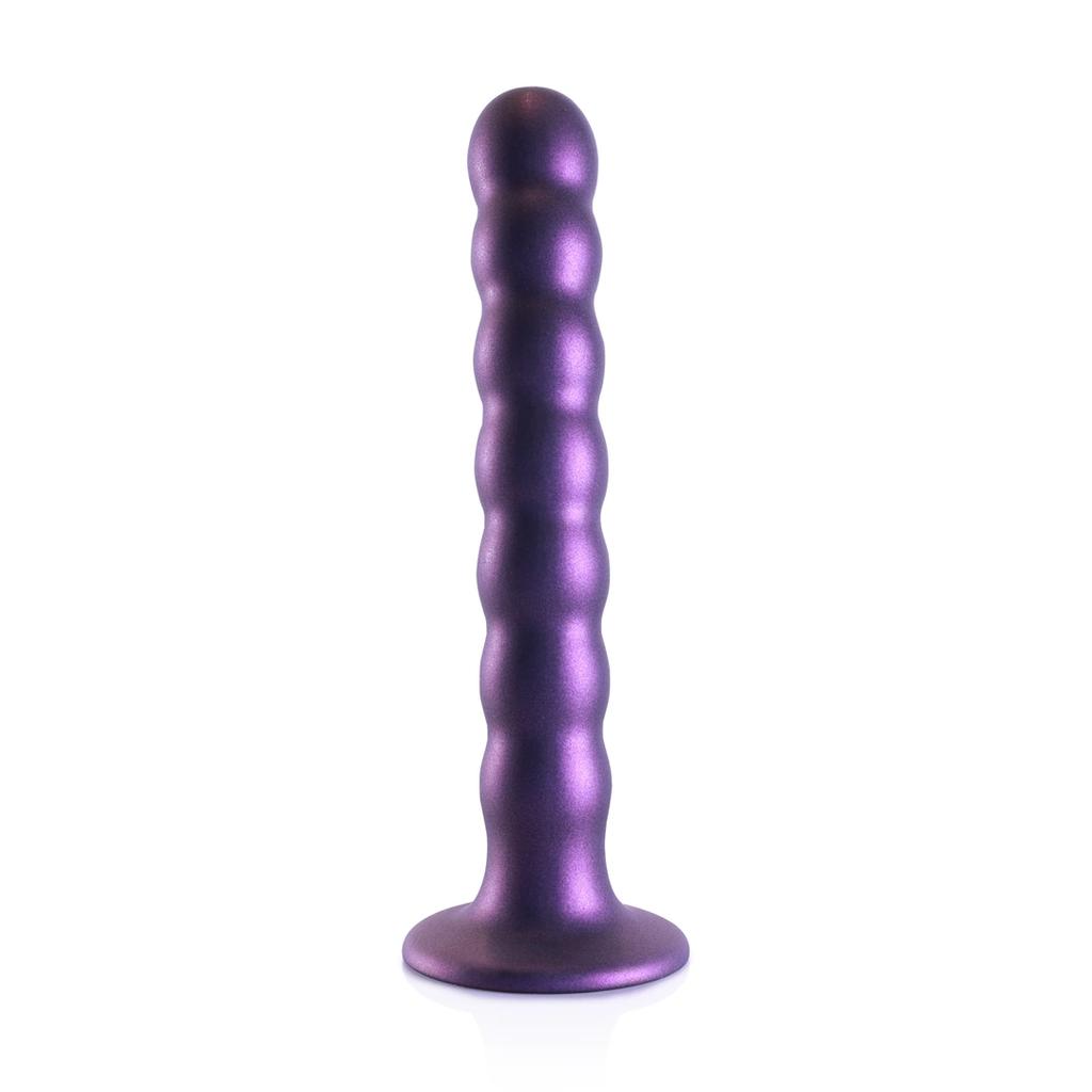 Ouch! - Silicone G-Spot Dildo with Beads - 16.5 cm