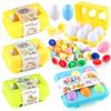 Color & Shape Recoginition Sorter Puzzle for Toddlers Easter Travel Game Early Learning Educational Fine Motor Skill Montessori Gift for Year Old Kids