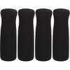 Kisangel 4Pcs Walking Cane Handle Grip Replacement Walking Cane Grip Foam Hand Grip for Walking Cane Accessories, 11x3cm, Black,
