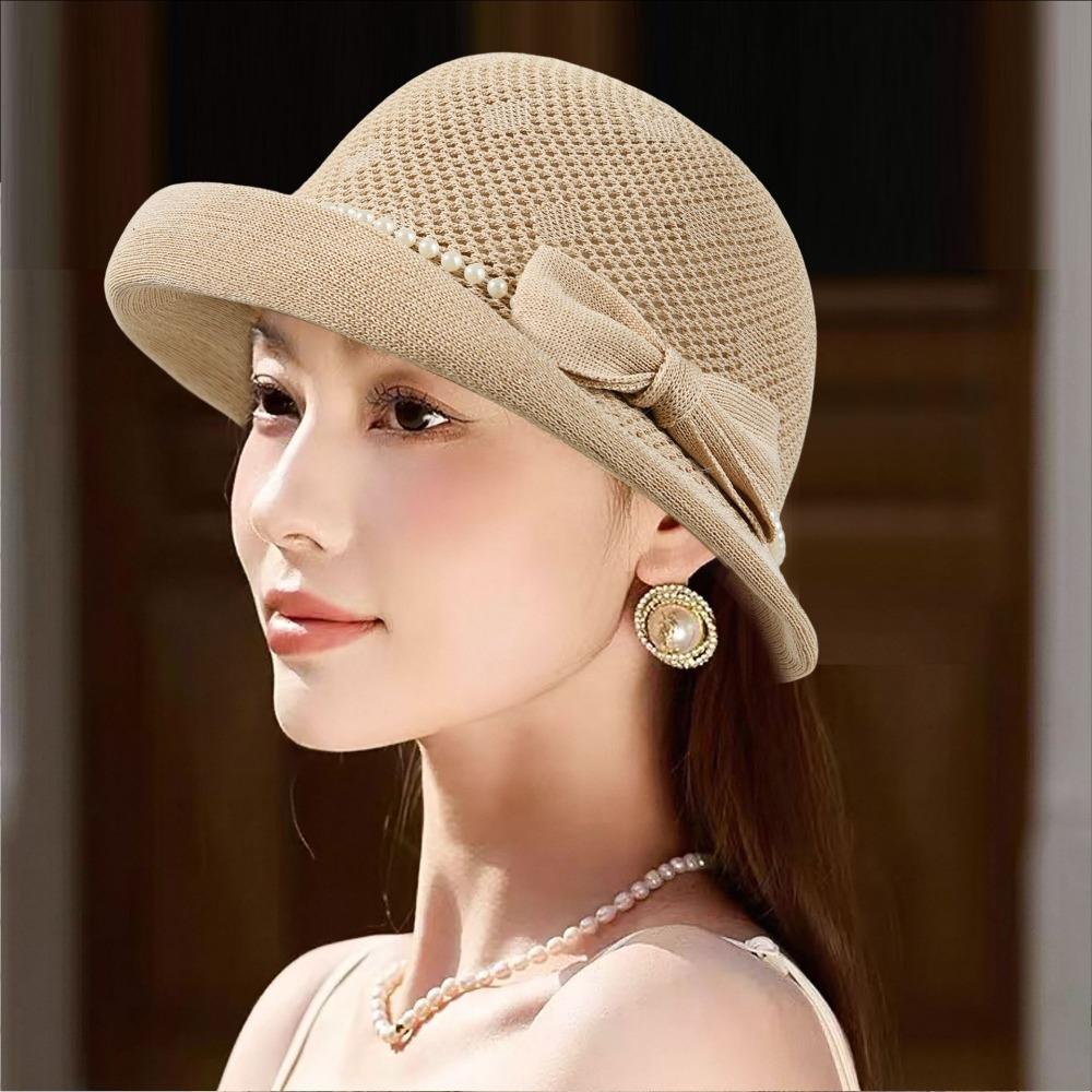 

2026 new hat women s spring and summer fashion foreign style thin face small visor sun protection bucket hat women hollow M（56-58cm） хаки