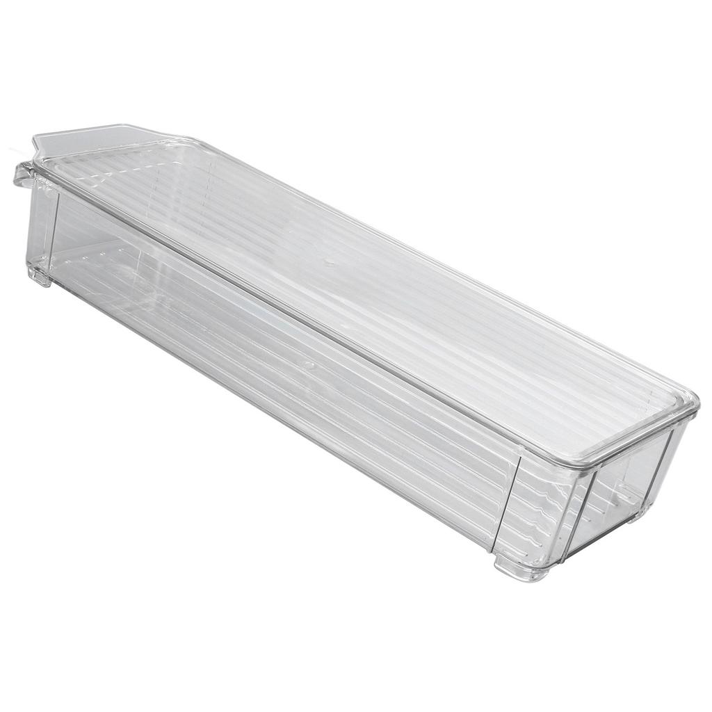 Clear Organizing Bin Large Capacity Transparent Food Grade Plastic Multifunction Portable Durable