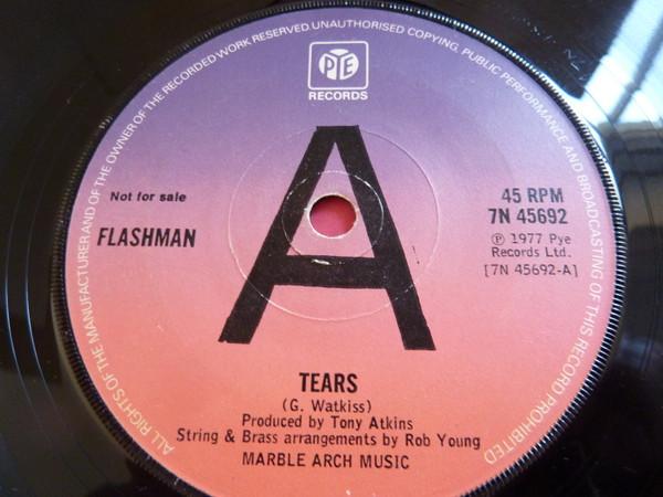 

7inch Record FLASHMAN - Tears 7N45692PROMO Pye Records 1977 UK Pop Used