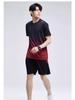 Quick Drying T-shirt Men's Sports Suit Loose Ice Silk Summer Thin Fitness Clothes Training Running Clothes Short Sleeved Top Shorts
