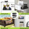 Magnetic No-Drill Kitchen Spice Rack & Multi-Functional Storage Shelf