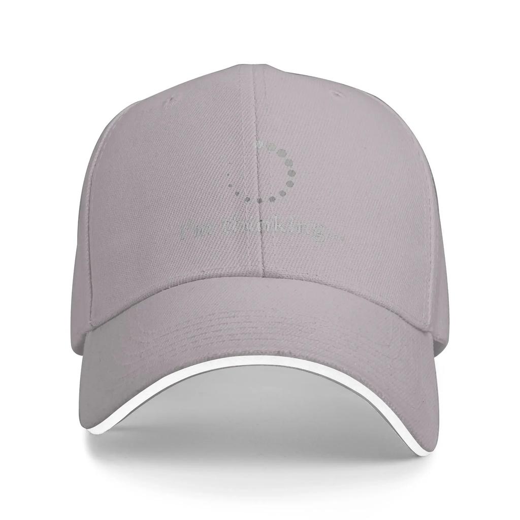 I Am Thinking Baseball Cap Grey System Alert Y2k Cute Unisex-Teens Trucker Hat Sun Visor Custom DIY Outdoor Sports Snapback Cap