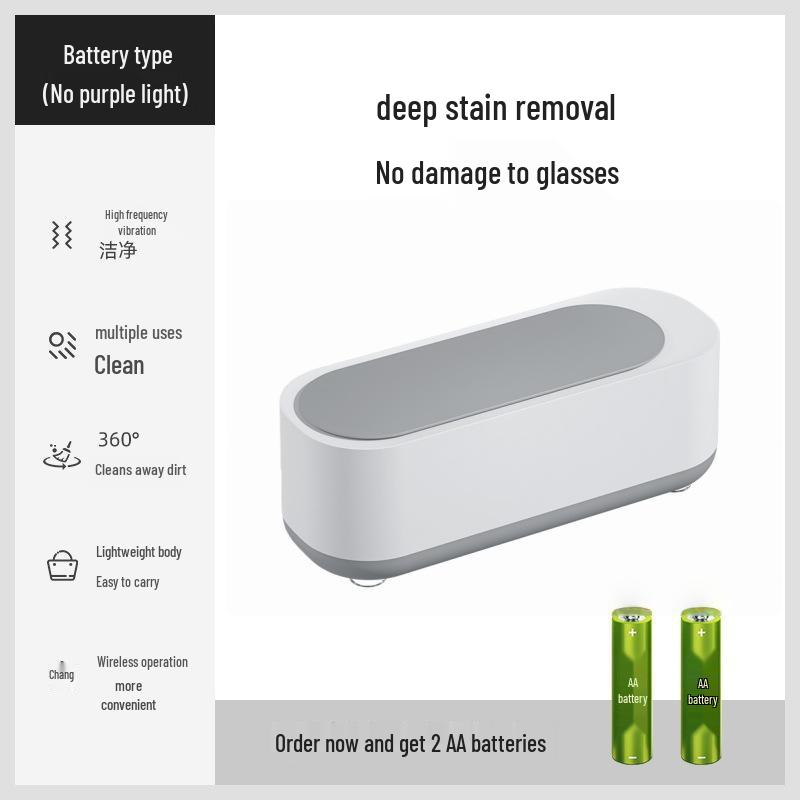 Portable Multi-functional Cleaner for Jewelry, Glasses, Dentures & Razors