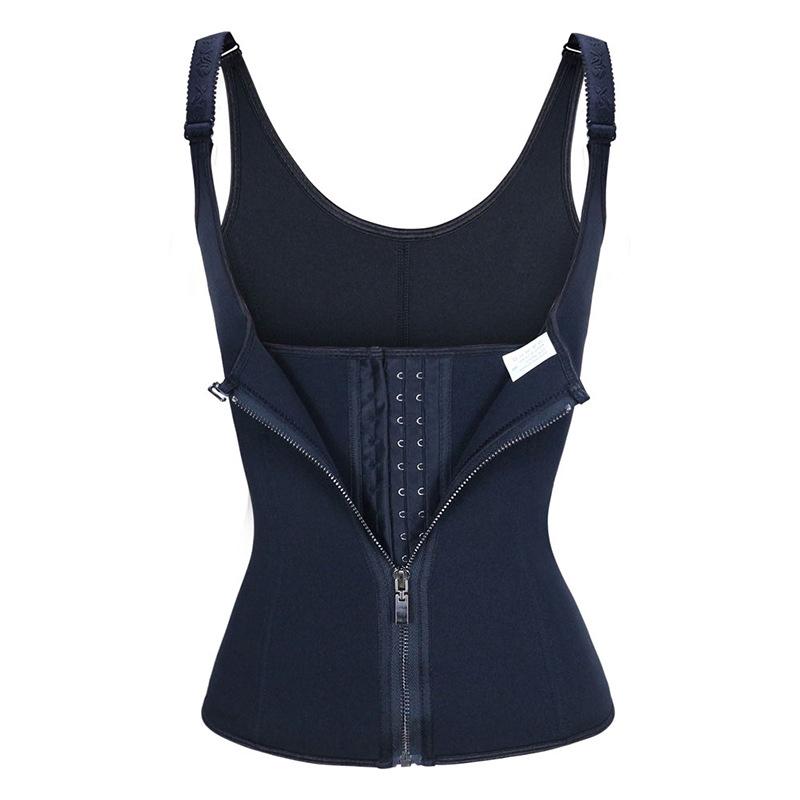 Women's Custom Abdominal Training Corsets Back Support Zipper Hooks Waist Trimmers for Activewear Training