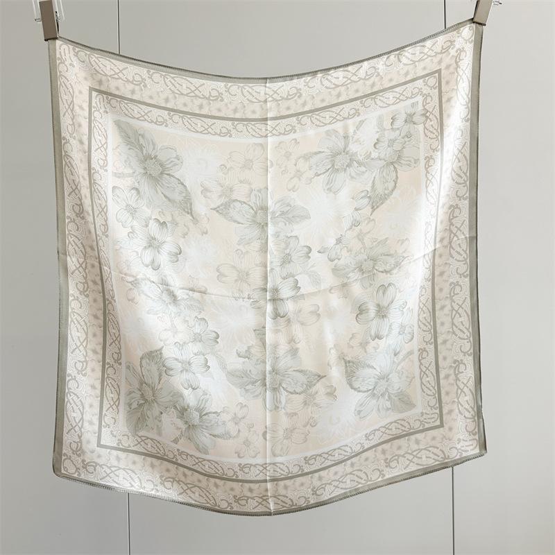 Old Qianfeng Silk Scarf Spring and Autumn Commuting Versatile High-end Mulberry Silk Scarf with Temperament Decorative Scarf