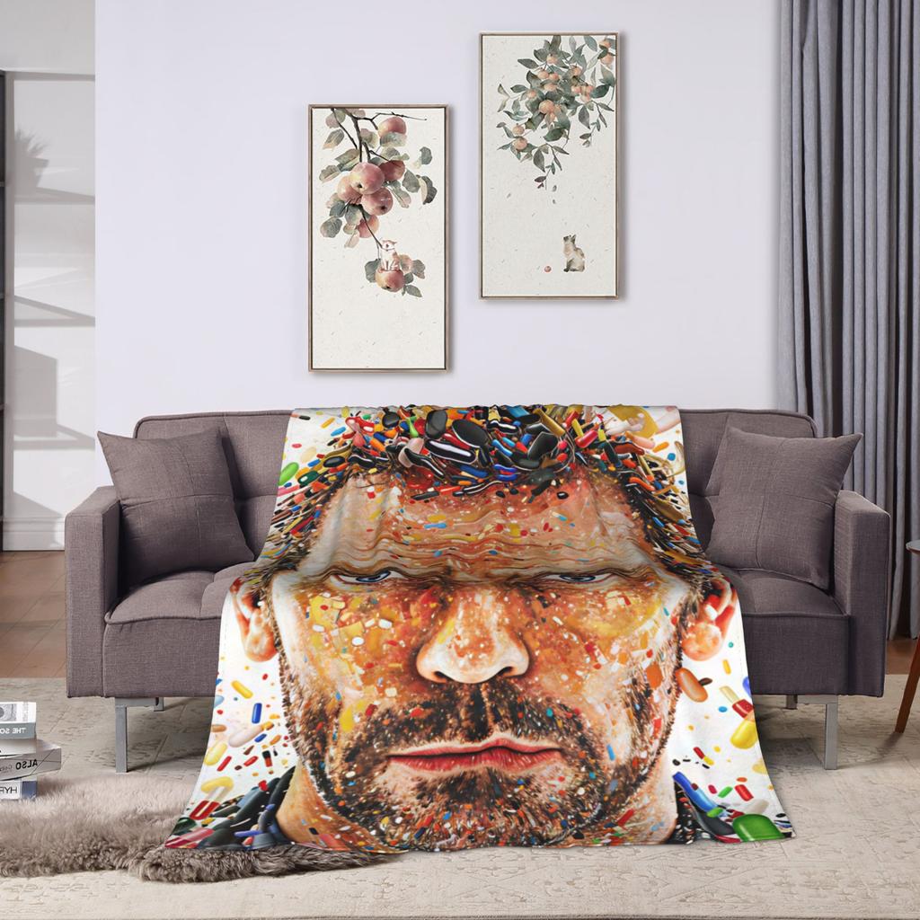 Dr House MD Flannel Blankets Soft Durable Throw Blanket for Couch Bed Picnic Funny Bedspread Sofa Bed Cover