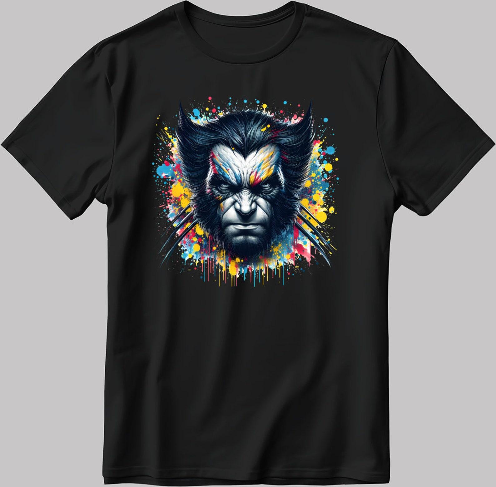 X-Men Wolverine T-Shirt: Figure, Colorful Art F575 3XL