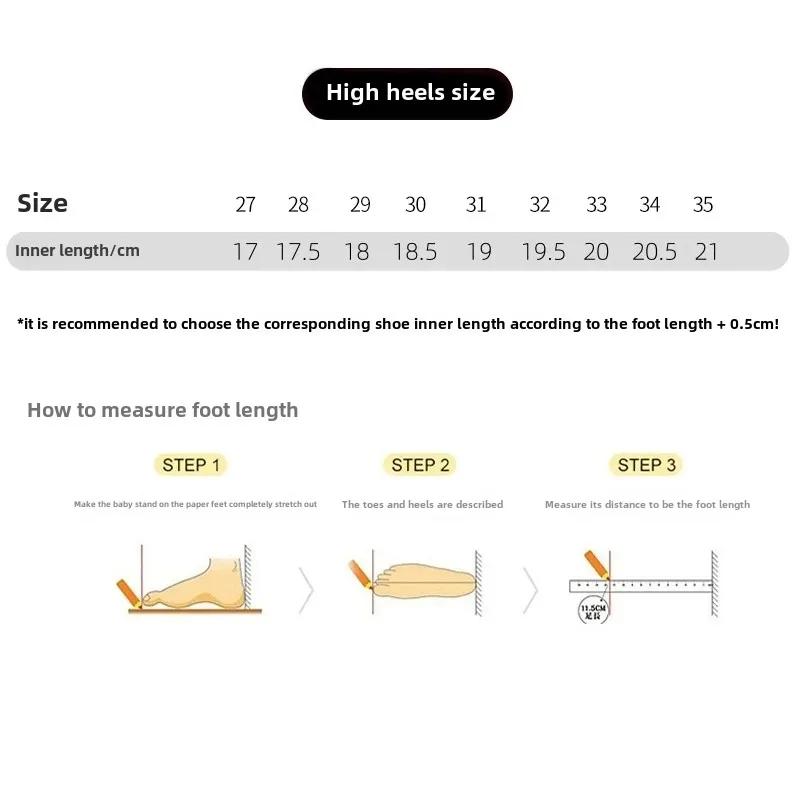 New 2025 Kids Sandals High Heel Pointed Toe Butterfly Knot Shoes for Girls Age 7-12 Children's Single Shoes Comfortable Footwear