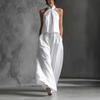 2026 Women's Summer Two-piece Set: Sleeveless Top & Wide-leg Pants