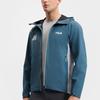 FILA Cycling Fashion Versatile Sports Hooded Long Sleeve Waterproof Windproof Warm Jacket Men Jacket Dark-Reef-Blue A11M518702F-DB
