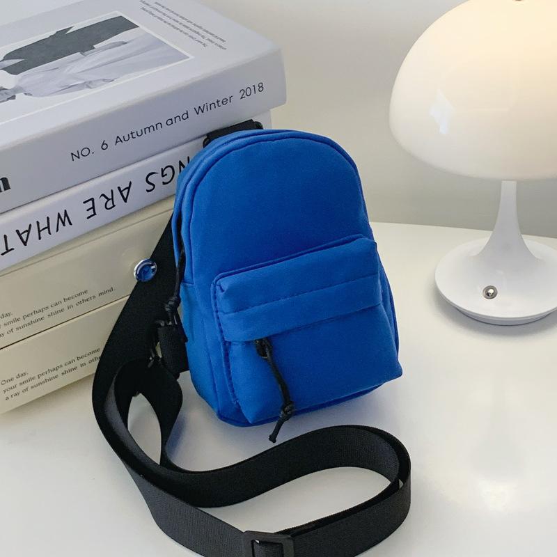 Children's Bag Internet Celebrity Fashion Foreign Style Bag Boys Messenger Bag Korean Version Simple New Girl Canvas Bag