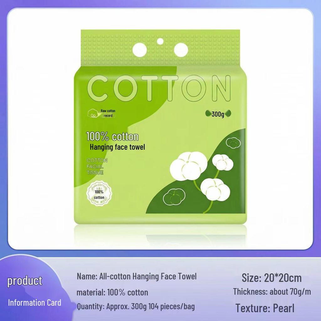 Disposable Facial Cleansing Wipes: Thick Pure Cotton Makeup Remover Towels for Beauty Salons