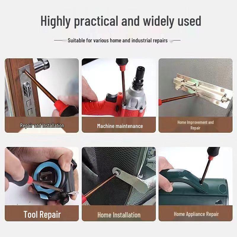 Brand New Japanese S2 Alloy Steel Phillips Screwdriver: Super Hard Industrial Grade Home Tool Set