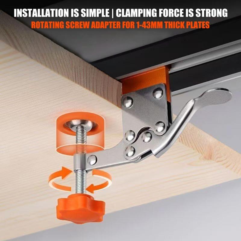 Heavy Type Aluminum Woodworking Clamp Fixers Convenient Installation Thick Positioning Clip Fixing Fixture