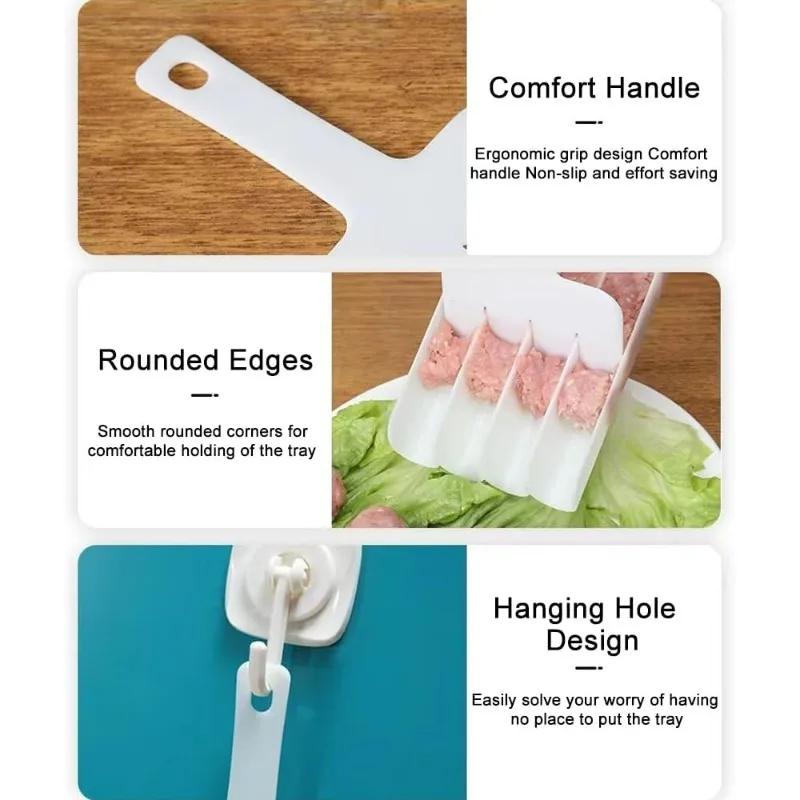 Lžíce na masové kuličky s krájecí lopatkou, DIY sada na výrobu masových kuliček pro hot pot, domácí kuchyňské náčiní kuchyňské pomůcky