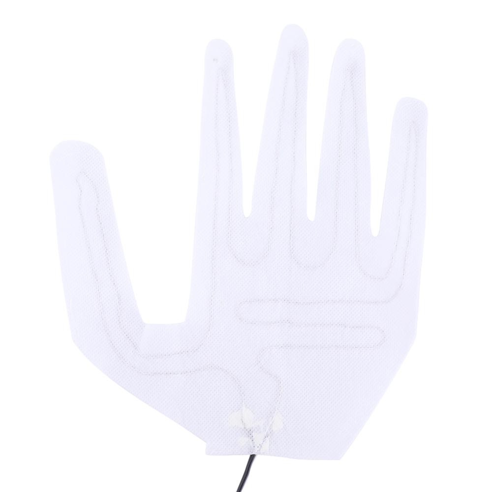 1/2PCS Electric USB Gloves Heater Composite Fiber Electric Hot Wire Winter Heated Gloves Pad Warmer Ski Gloves Heating Pad