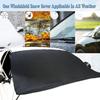 Car Windshield Snow Cover For Ice And Snow- Durable 600D Oxford Fabric With Side Mirror Covers Ice Scrapers Waterproof Windproof Dustproof Windshield