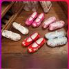 Girls' Hanfu Embroidered Dance Shoes, Traditional Chinese Style Costume Footwear, Old Beijing Cloth Performance Shoes