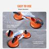 Glass Suction Cup, 4.7" 2 Pack 330 lbs Load Capacity, Vacuum Suction Cup with Aluminum Handle, Heavy Duty Industrial Suction Cup Lifter Tool for