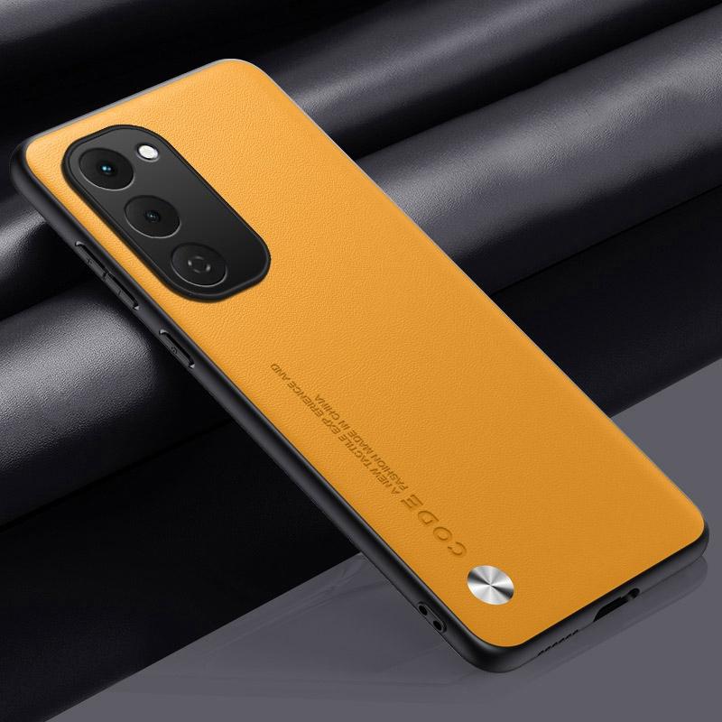 

Роскошный чехол из искусственной кожи для Tecno Spark 40 Pro Plus, задняя крышка, силиконовый чехол для телефона с полной защитой для Tecno Spark 40 Pro+ 4G Spark 40 Pro Plus жёлтый