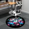 1pc Mushroom Fantasy Office Round Area Rug, Under Office Chairs Bedroom Living Room Home Decor, Room Deco, Available in Various Sizes