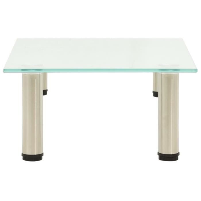VidaXL Meuble TV Givré 40x35x17 cm Verre trempé 322759