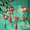 Dragon Boat Festival Embroidered Tiger Sachet Car Pendant - Ethnic Style Ornament
