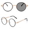 Round Blue Light UV Handcrafted Design Lennon Round 4 [REONAS] Glasses, Photochromic, Color-Changing, Blocking, Protection, Glasses, Celebrity/Artist