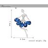 Elegante Balletttänzerin Broschen Anstecker Hübsche Blume Tänzerin Hochzeit Braut Broche