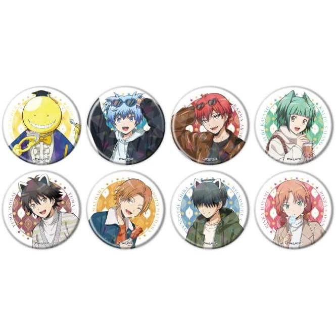 Assassination Classroom TV Anime 01 Amusement Park ver. [Newly Illustrated] Hologram Can Badge [57mm] Complete Set of 8