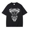 Hip Hop Metal Rock Gothic T Shirt Cotton Print T Shirt Fashion Streetwear Casual Loose T Shirt Men's and Women's Top