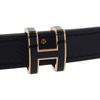 HERMES  H081087  belt black Epsom Women