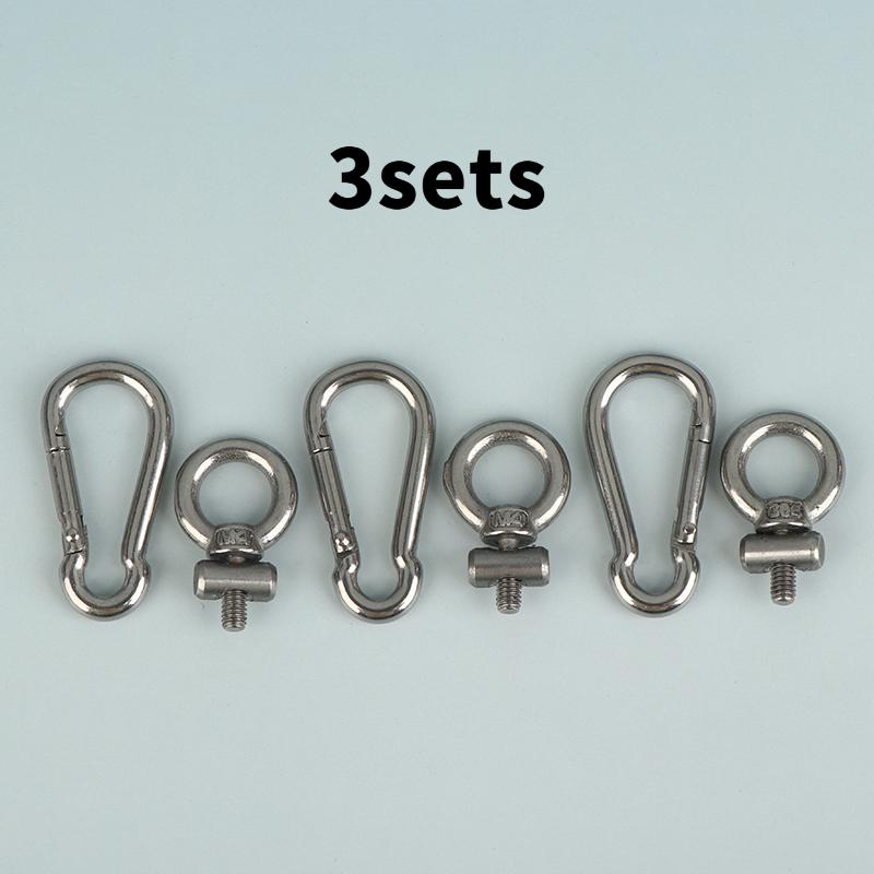 Stainless Steel Eye Bolt Screws | Multi-Size(M3/4/5/6) Ring Bolts for Hanging, Rigging & Hardware Applications
