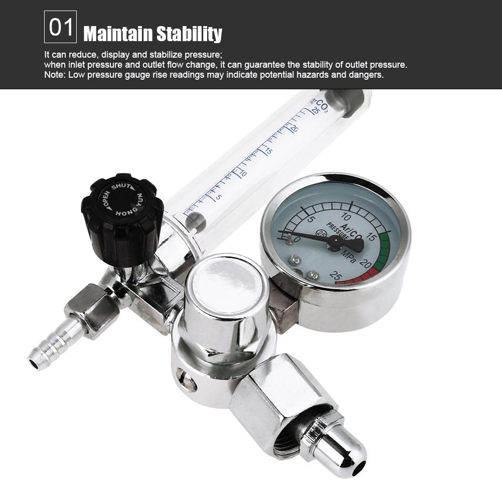 

025 МПа Расходомер аргона Регулятор давления Манометр Для сварки Mig Tig G58