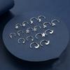 New Female Earring  Sterling Silver Heart Flower Star Shaped Earrings for Women Anti Allergy  Fashion Statement Bijoux
