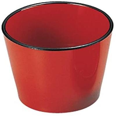 Genroku Chiyoguchi Red and Made In Japan J-kitchens Dish, Black,
