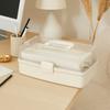 Portable 3 Layer Storage Box Clear Tackle Box Fishing Gear Art Craft Organizer  Bead Storage