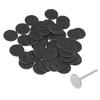 51pcs Pre Cut Callus Remover Sandpaper Pads Round Shape Dead Skin Remover Discs  For Pedicure
