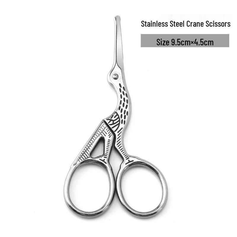 Beauty Scissors Set: Curved Eyebrow, False Eyelash, Nose Hair Trimming & Tattooing Scissors with Pointed Tips for Makeup Artists.